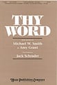 Thy Word SATB choral sheet music cover